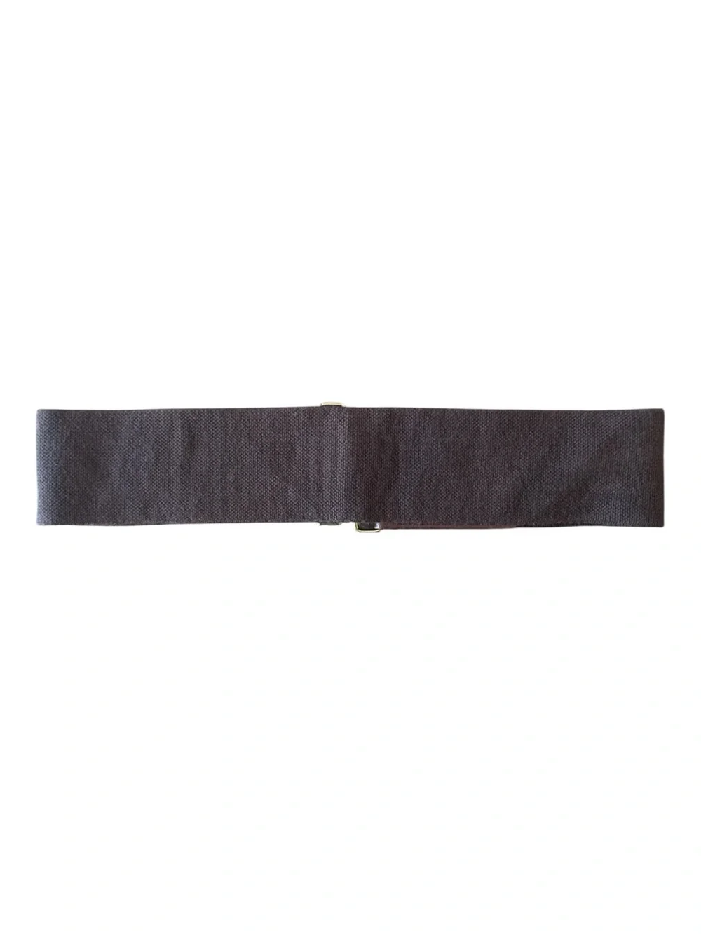 Banana Republic Brown Wide Stretch Belt Leather Whipstitch Brass Studs Size M/L